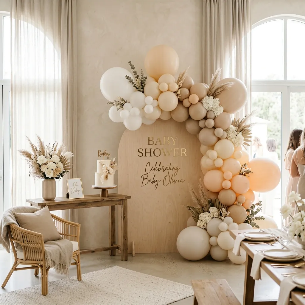 Custom helium balloons and table centerpiece arrangements in San Diego